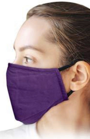 Adult & Teen Multilayered Face Mask - Purple.