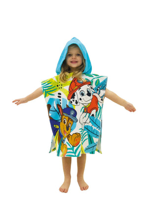 Paw Patrol Jungle Hooded Poncho Towel