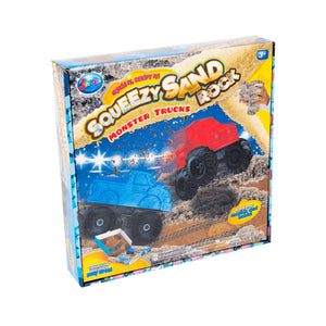 Squeezy Magic Kinetic Sand Dirt Monster Truck Modelling Set