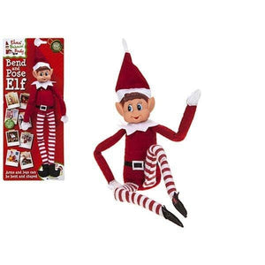 Bendable Poseable Christmas Elf Figure.