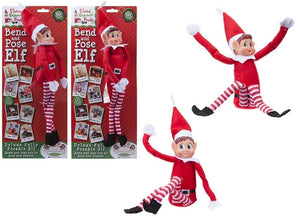 Bendable Poseable Christmas Elf Figure.