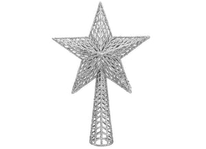 Large Glitter Tree Top Star - Rose Gold or Silver.