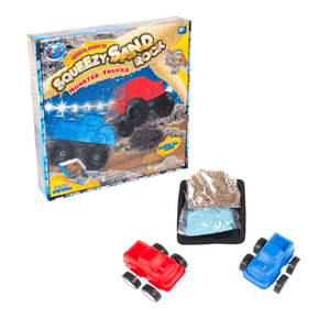 Squeezy Magic Kinetic Sand Dirt Monster Truck Modelling Set.