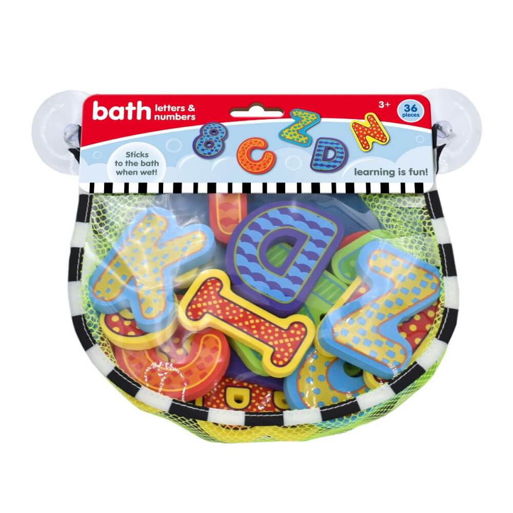 Foam Bath Letters & Numbers - 36 piece set