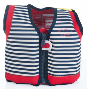 Konfidence Swim Jacket - Hamptons Navy Stripe - KeepEmQuiet