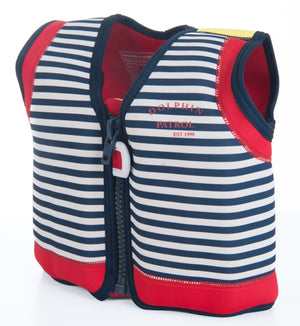 Konfidence Swim Jacket - Hamptons Navy Stripe - KeepEmQuiet