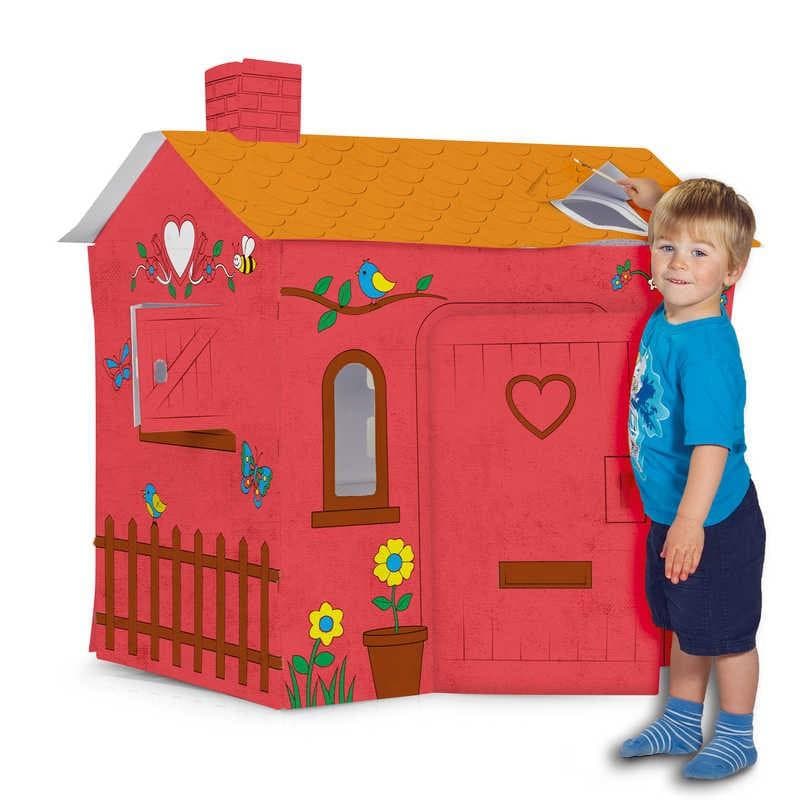 Colour Your Own Cardboard Playhouse.