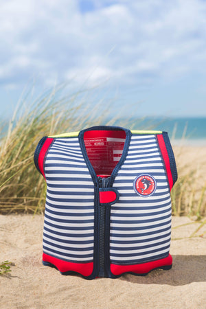 Konfidence Swim Jacket - Hamptons Navy Stripe - KeepEmQuiet