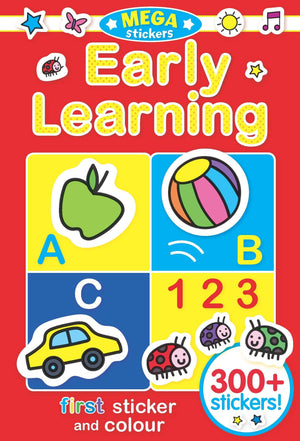 Preshcool Early Learning Mega Sticker & Colour Book
