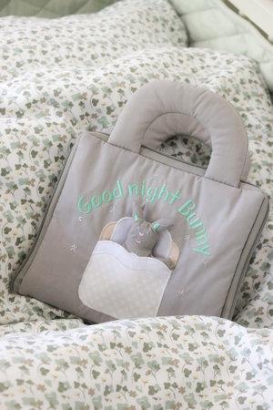 Oskar & Ellen Grey Good Night Soft Fabric Book.