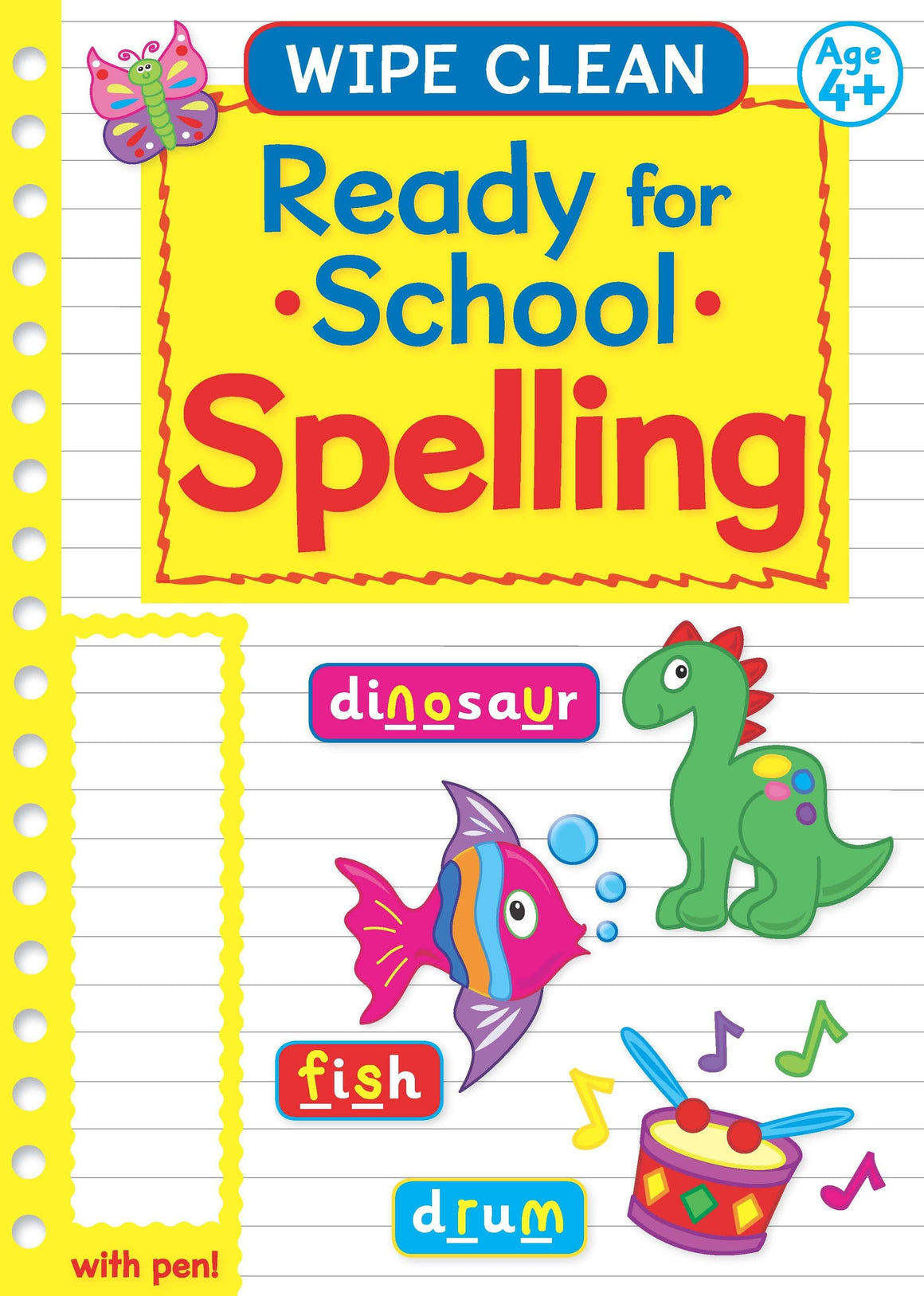 Ready For School Wipe Clean Educational Workbook - Spelling 4+