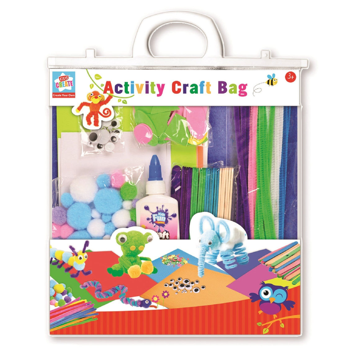 Activity Craft Essentials Supplies Bag.