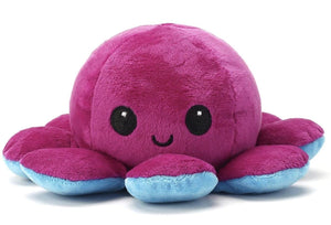 Flip 'Em Reversible 20cm Sensory Squid Octopus Plushies.
