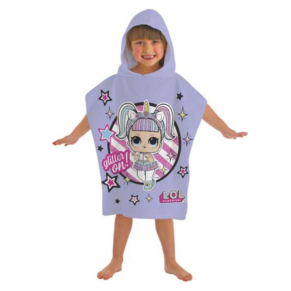 LOL Surprise Unicorn Hooded Poncho Towel
