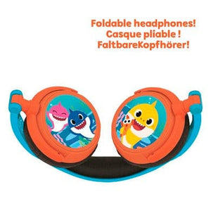 Lexibook Baby Shark Foldable On Ear Headphones