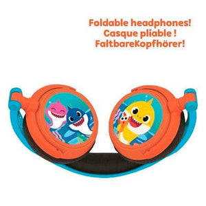 Lexibook Baby Shark Foldable On Ear Headphones.