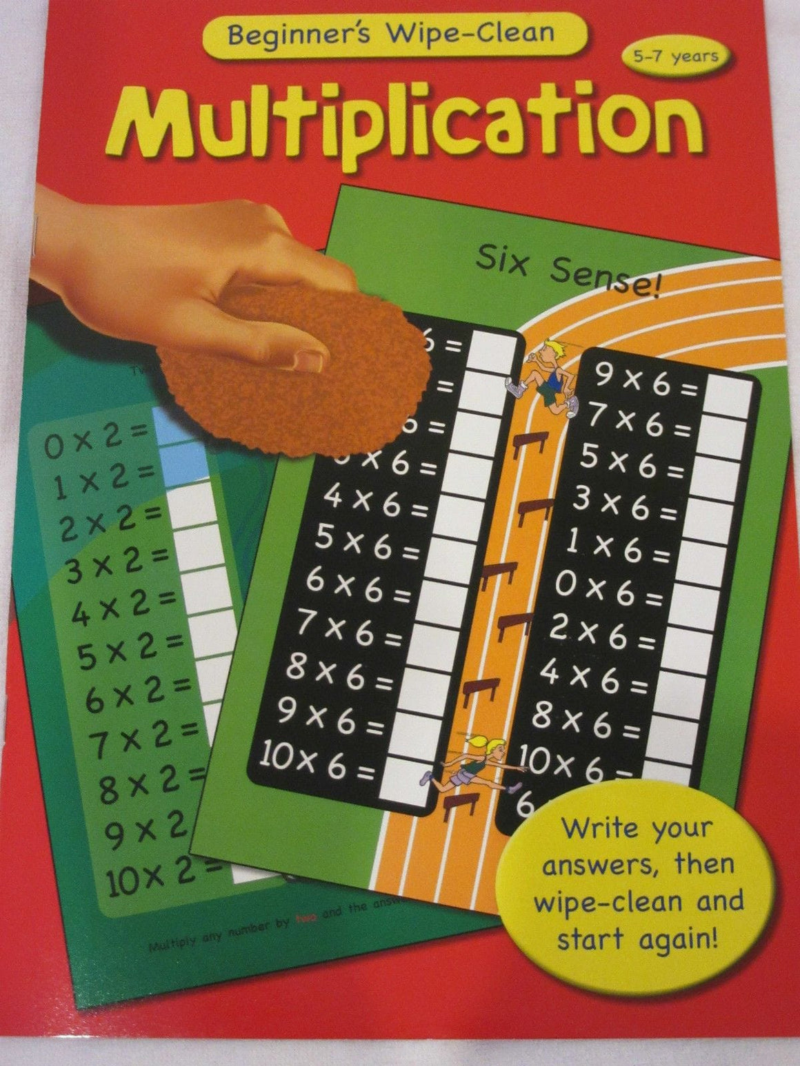 Wipe Clean Educational Book - Multiplication 5-7 years.