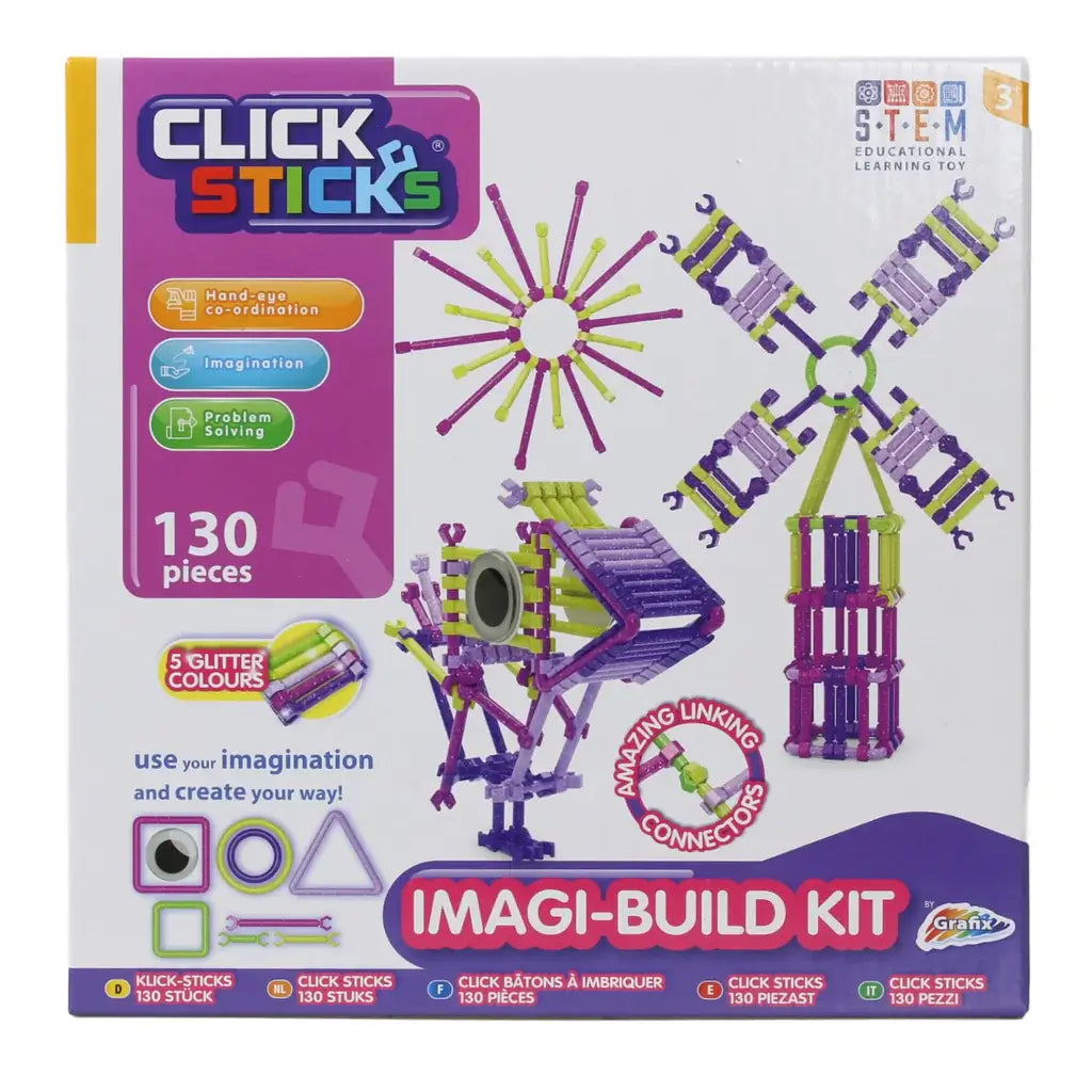 Click Sticks Building Set - Glitter