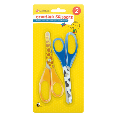 Animal Print Kid Safe Scissors.